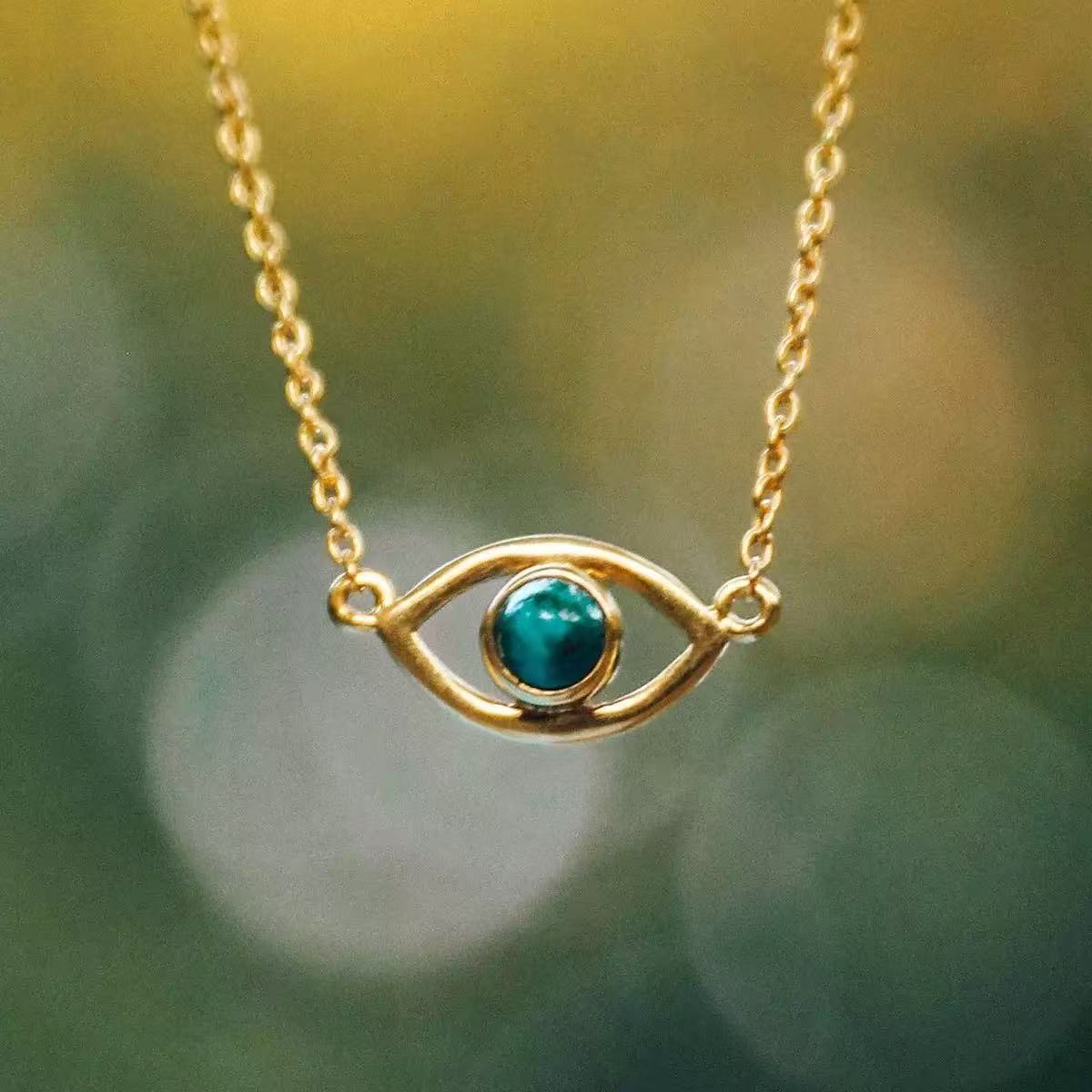 Wholesale Creative Retro Devil' s Eye Necklace