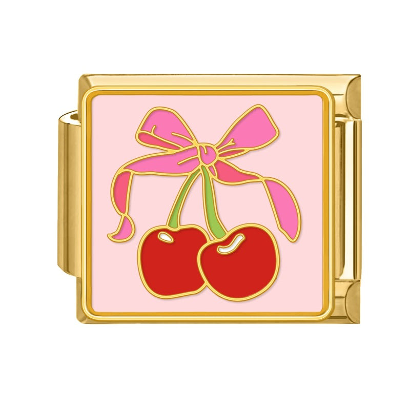 Wholesale 9mm Italian Charm Starter Bracelets DIY square Single Section Creative Stainless Steel Composable Bracelet