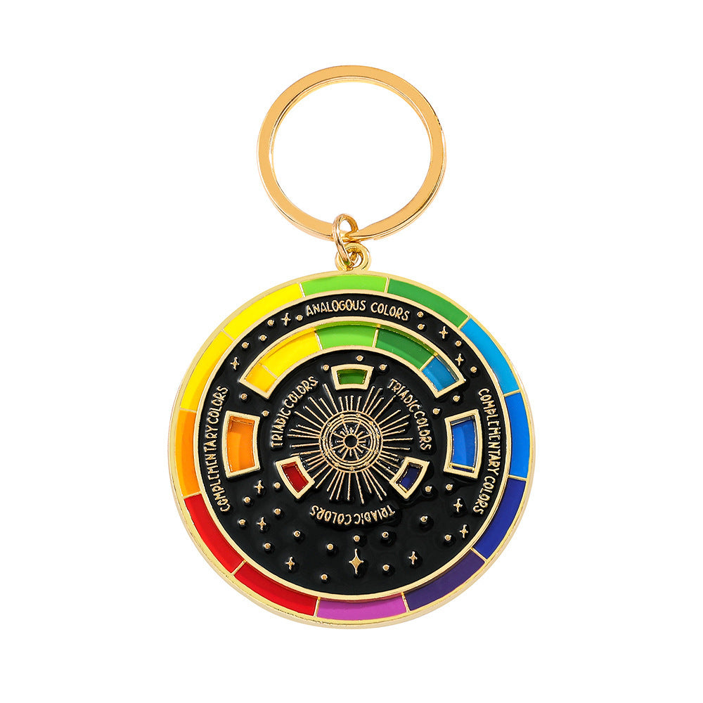 Wholesale  Hot Sale to Save Your Color Matching Problem Turntable Alloy Keychain