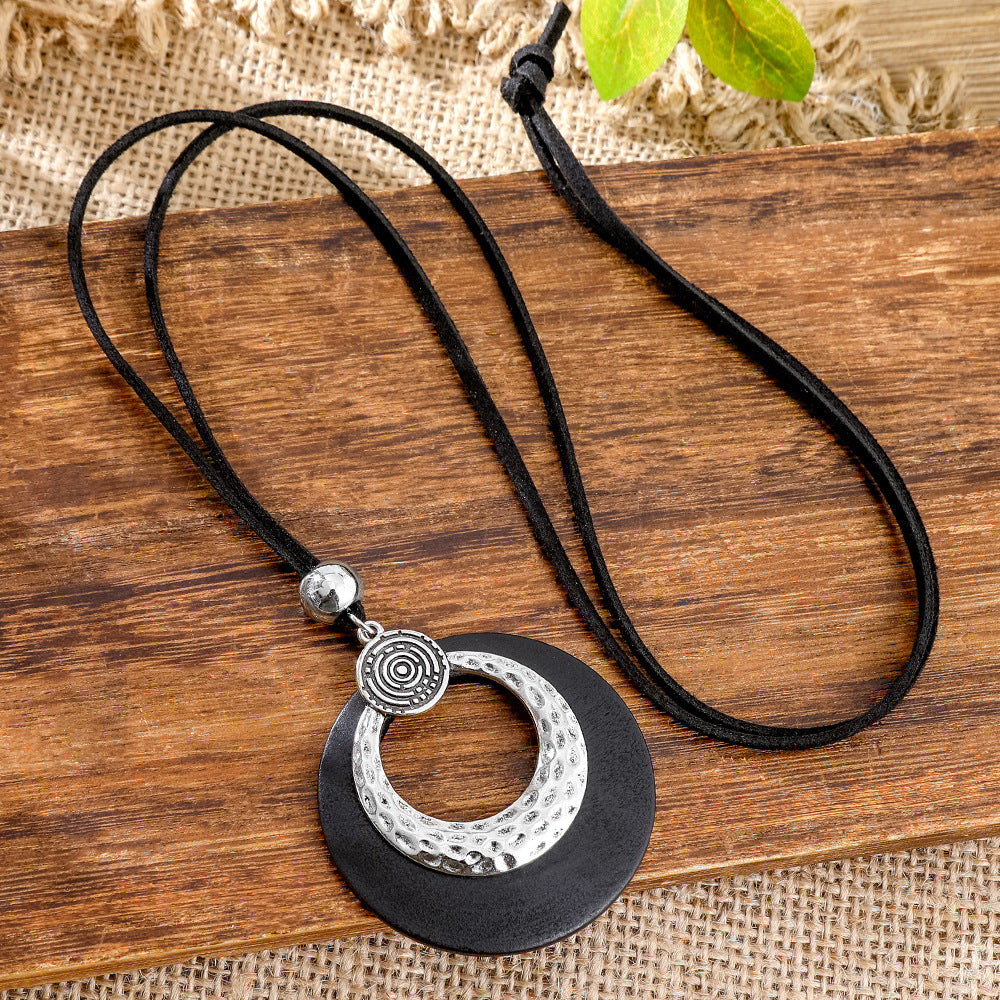 Wholesale Ethnic Style Long Sweater Chain Necklace Retro Artistic Fashion Jewelry Gift