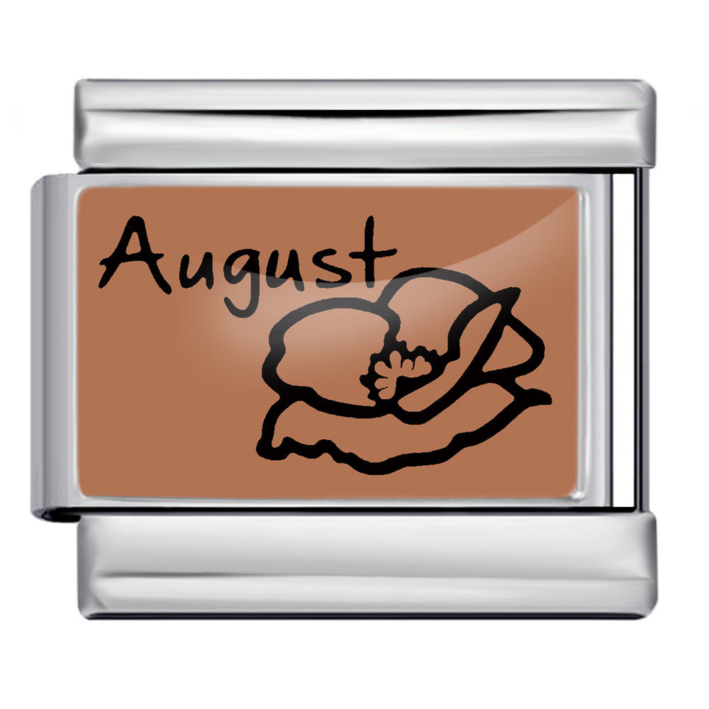 Wholesale  Italian Modular December Floral Series DIY Bracelet