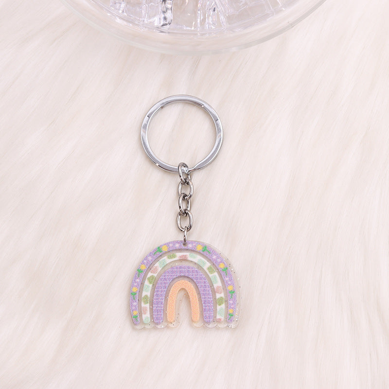 Wholesale Rainbow Acrylic Keychain