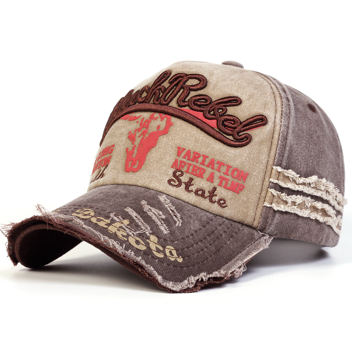 Wholesale Vintage Embroidered Letter Washed Baseball Cap