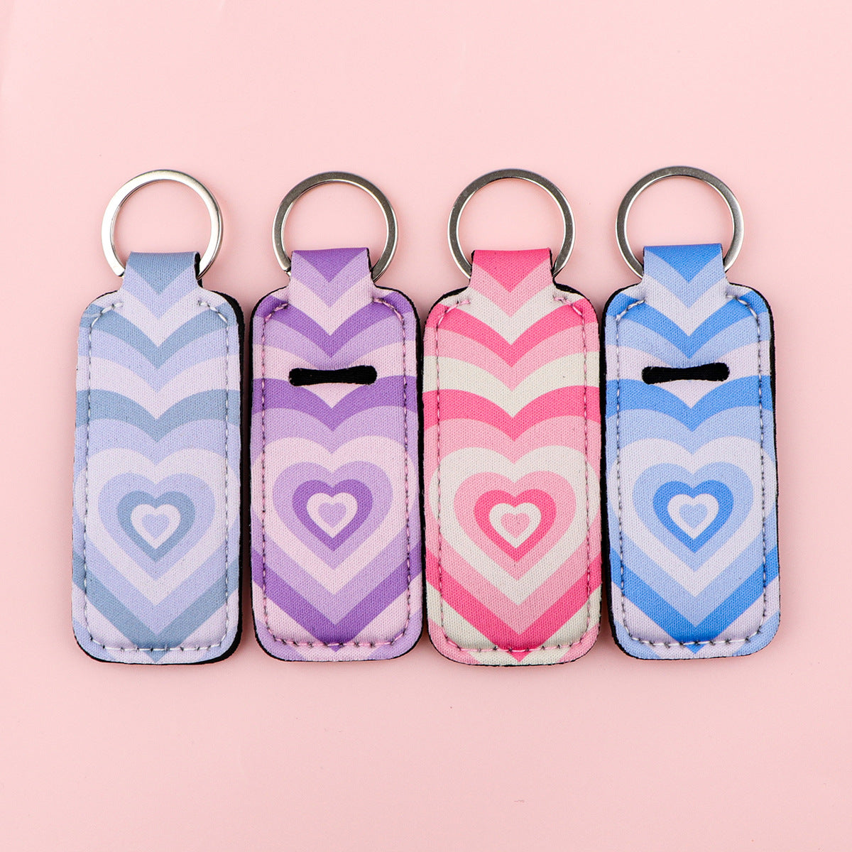 Wholesale 6pcs Love Lipstick Case Keychain