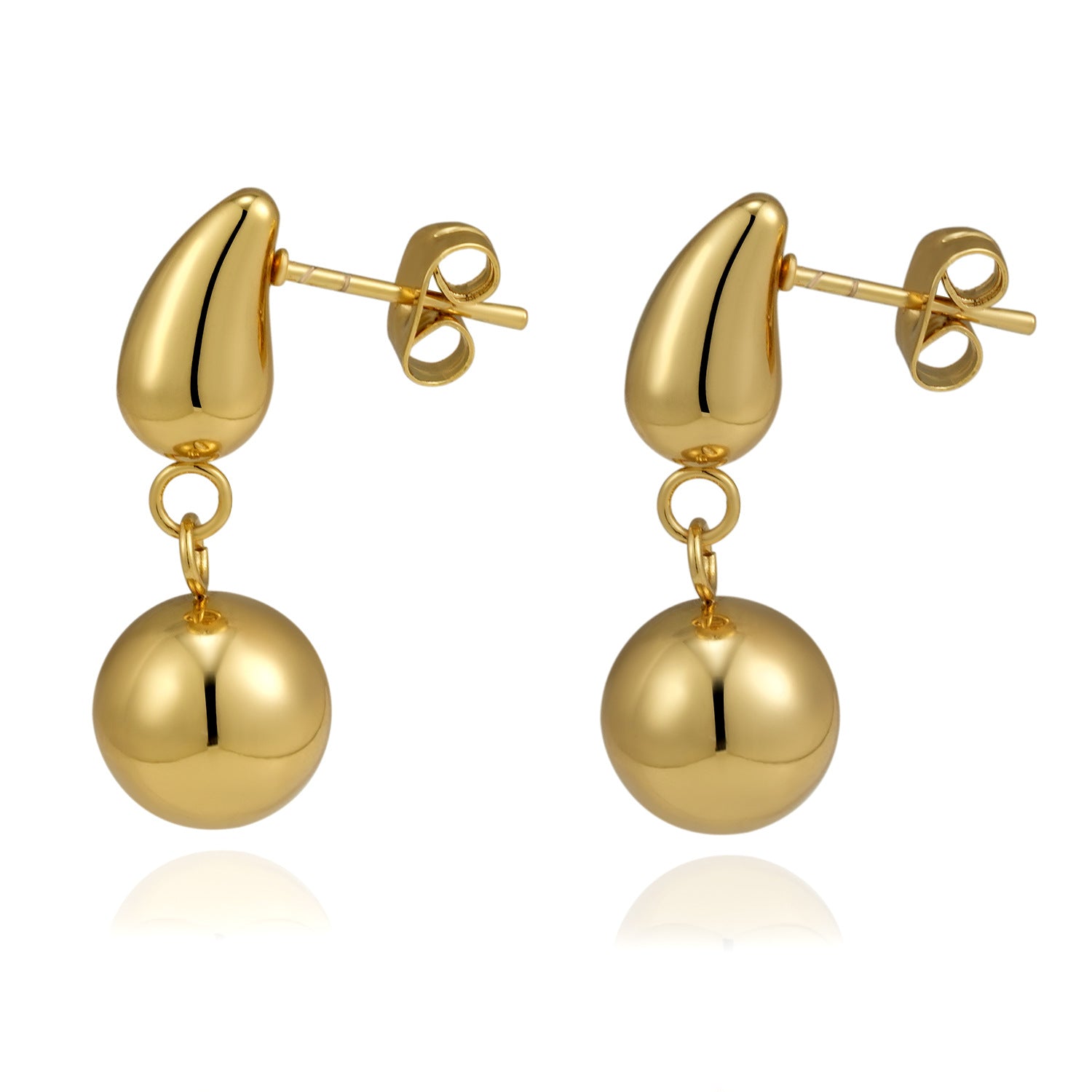 Boucles d'oreilles en gros de 18 000 boucles d'oreilles en acier inoxydable