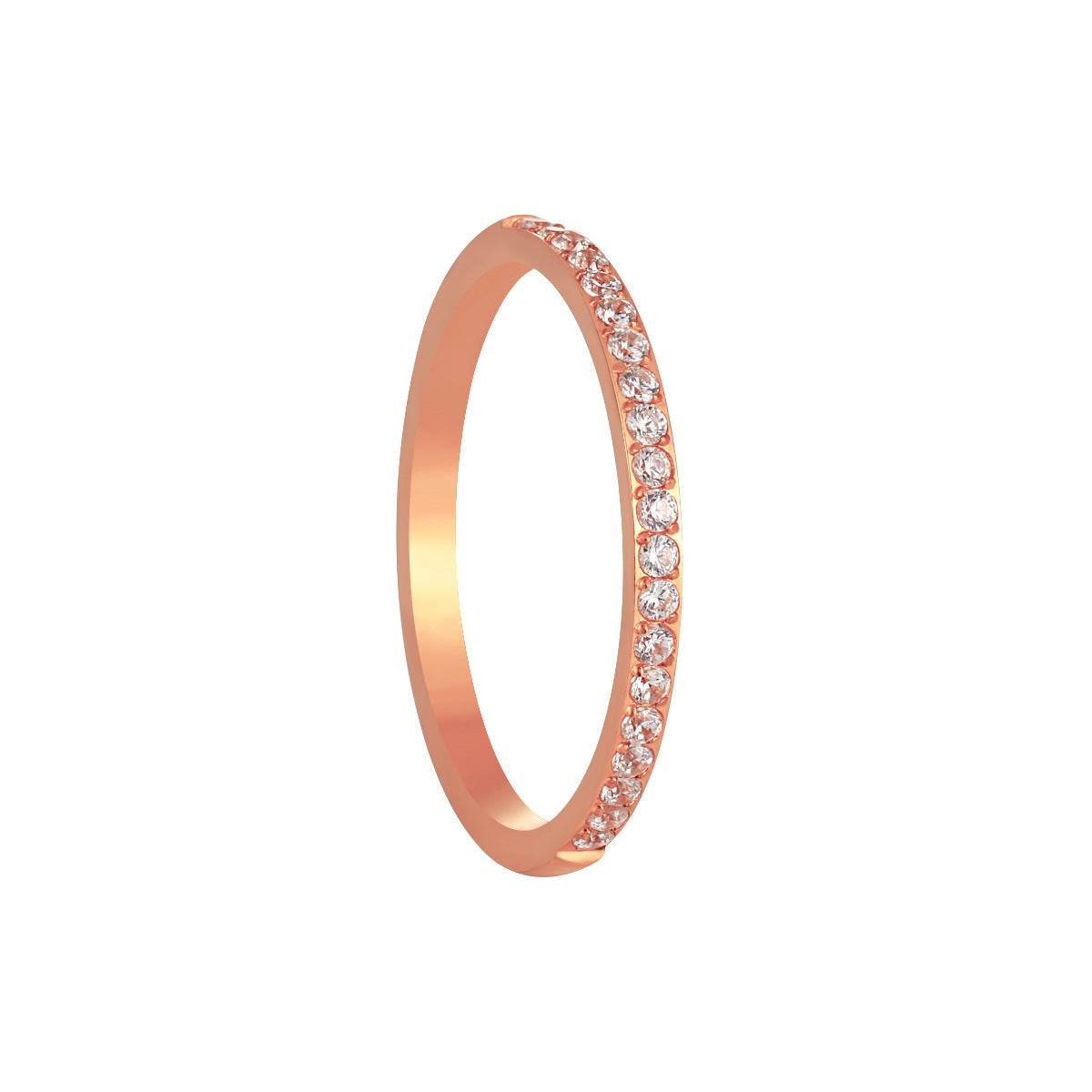 Wholesale Light Luxury Half Ring Titanium Steel Ring