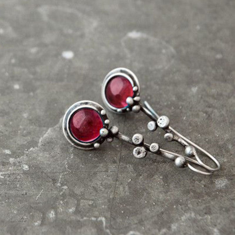 Wholesale Vintage Creative Blue Moonstone Earrings