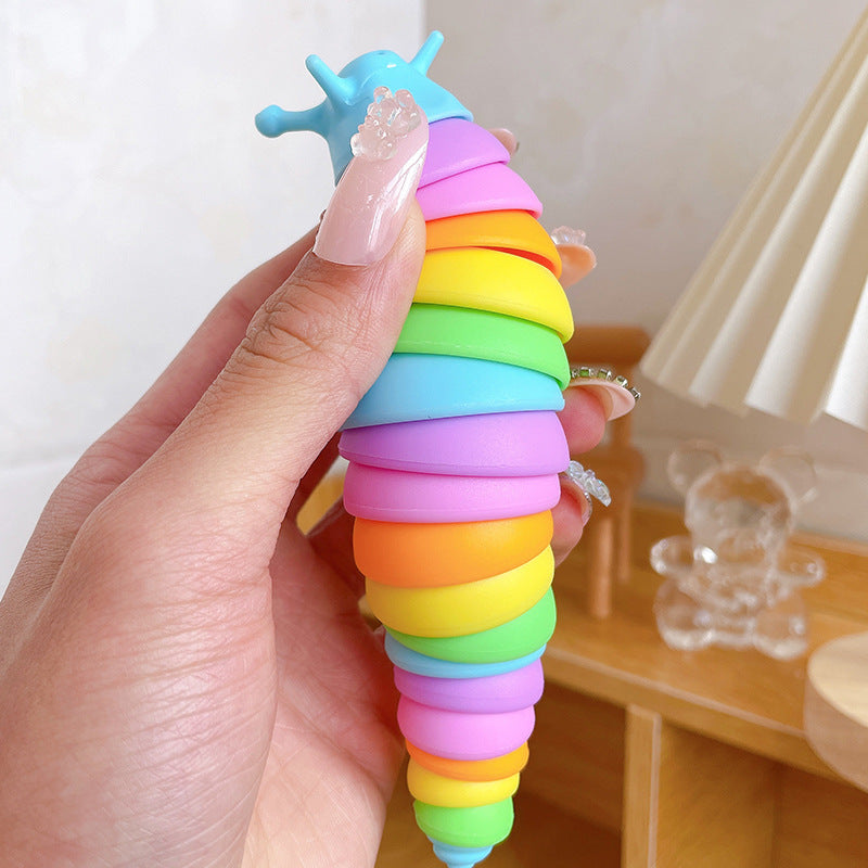 Wholesale Unzip caterpillar slug creative keychain