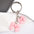 Wholesale  Candy Color Bow Flower Pendant  Keychain