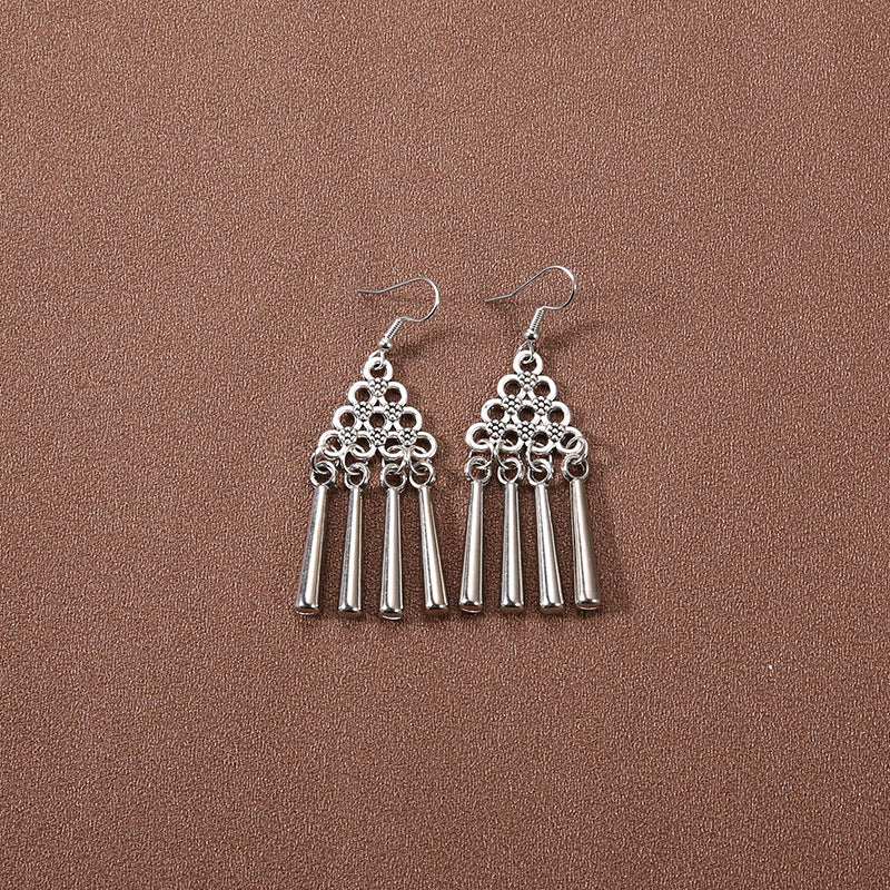 Wholesale Retro Tassel Long Earrings Ethnic Style Earrings ACC-ES-Gumi007