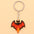 Wholesale Halloween series contrast color spider ghost bat acrylic cartoon keychain