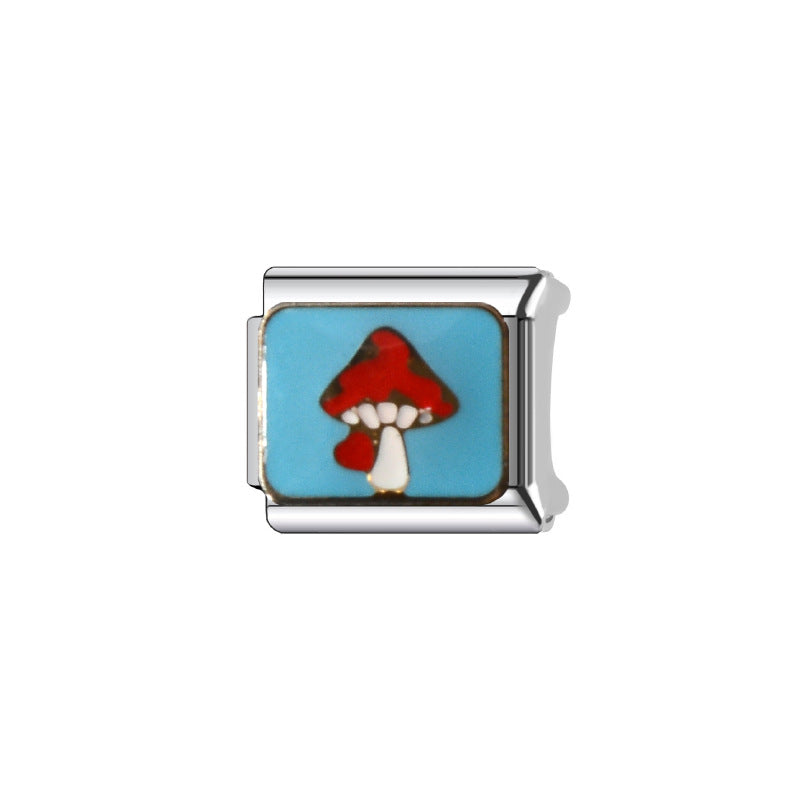 Wholesale Italian Charm Bracelet 9mm DIY Splicing Cute Creative Stainless Steel Composable Bracelet