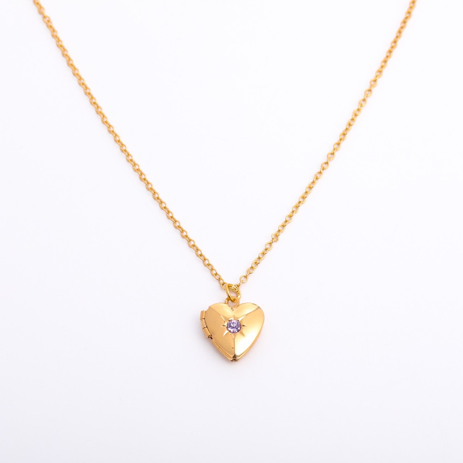 Wholesale December Birthstone December Birthstone Heart Shape Necklace Mother's Day ACC-NE-Jipei015