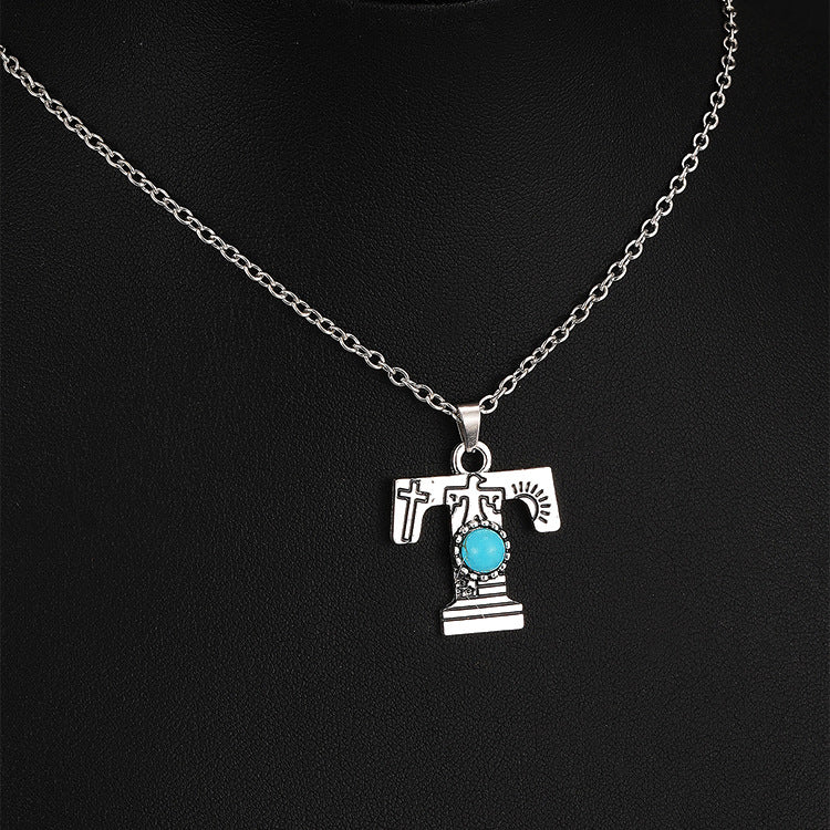 Wholesale Bourbon Mia Style English Letter Necklace ACC-NE-Yuj001