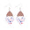 Wholesale Independence Day Star Earrings Striped Love Acrylic Stitching Earrings