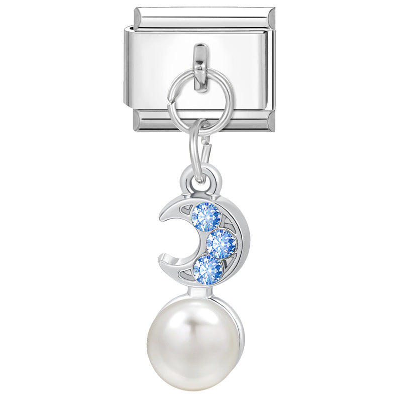 Wholesale Italian Charm Bracelet 9mm DIY Splicing Cute Creative Stainless Steel Composable Bracelet