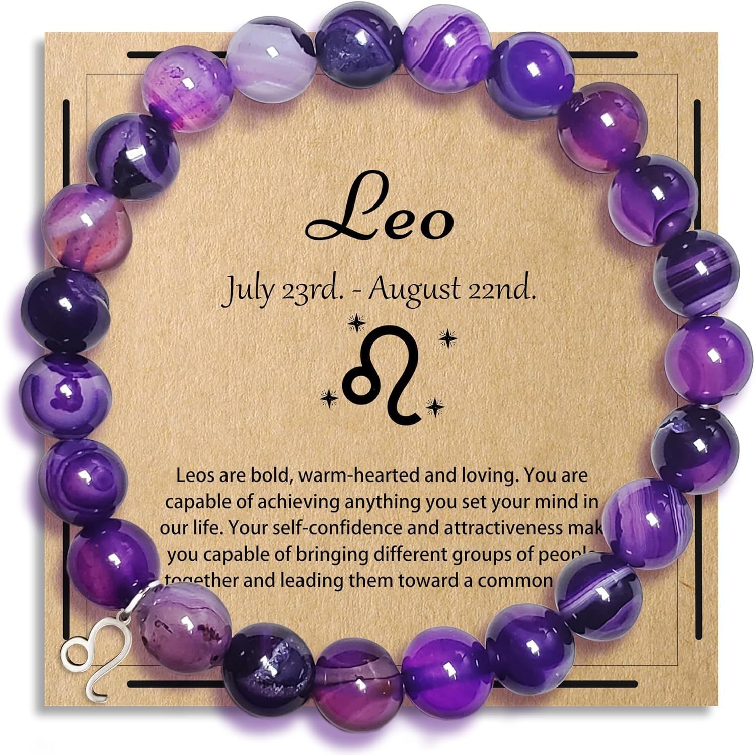 Wholesale 12 Contion Purple Agate Beaded Bracelet Unisex Friendship Gift Jewelry Accessory