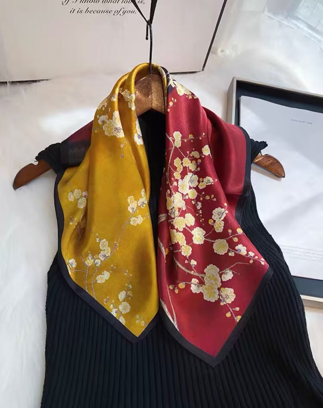 Wholesale  Silk f Women' s Autumn f f All-match Hair Band Fashion Small Square f