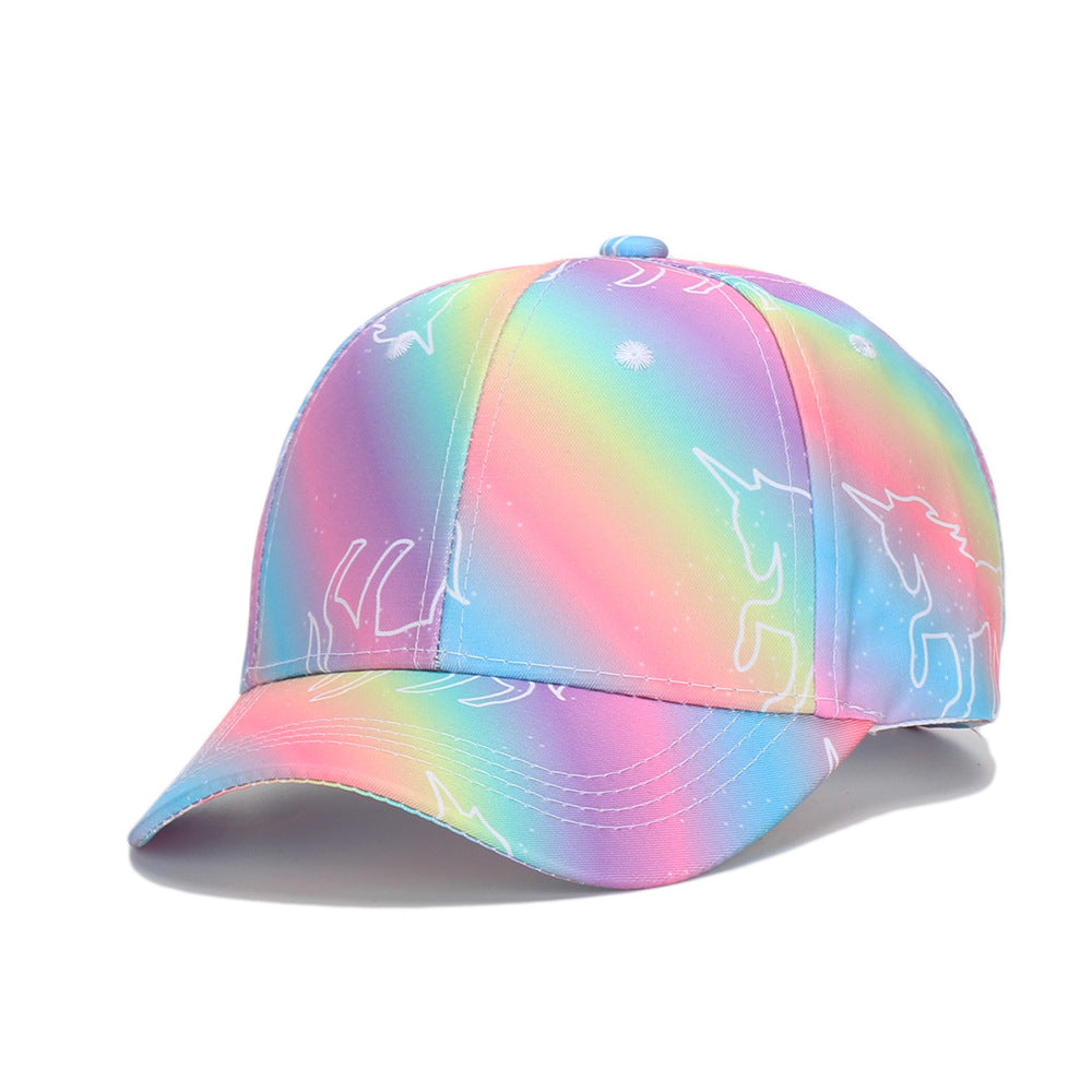 Wholesale Children's Colorful Tie-dye Hats Breathable Baseball Caps Kids Hat ACC-KH-JingHong002