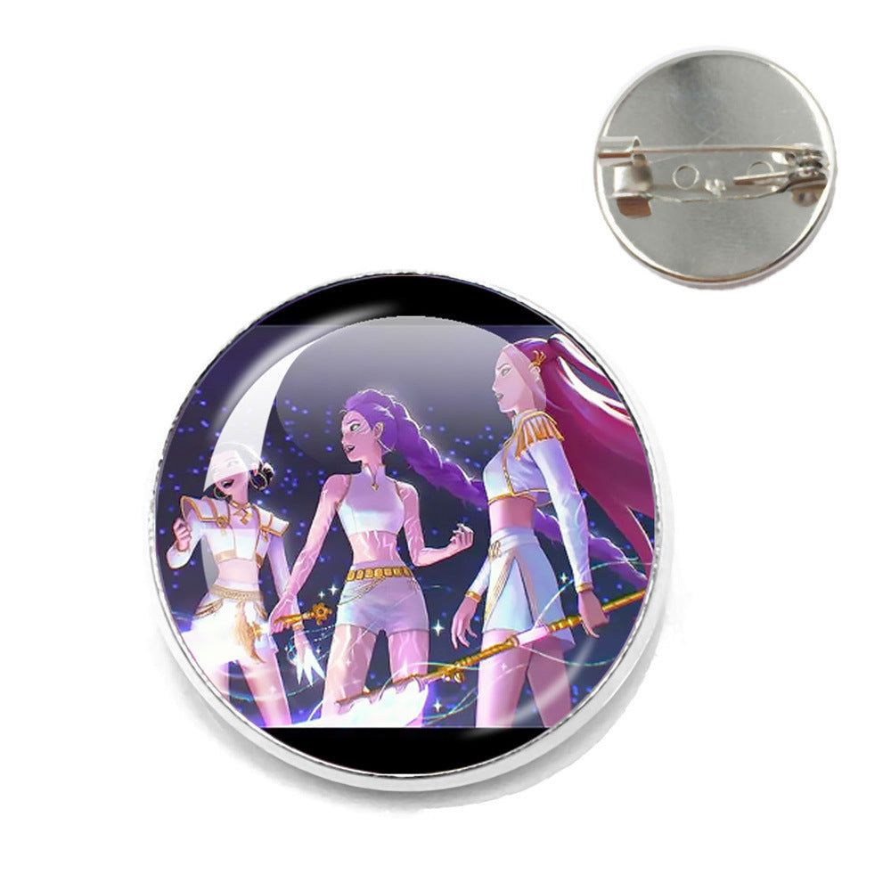 Wholesale  Kpop Time Gemstone Brooch  ACCVIP