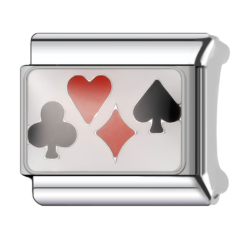 Wholesale Italian Charm Bracelet 9mm DIY Splicing Cute Creative Stainless Steel Composable Bracelet