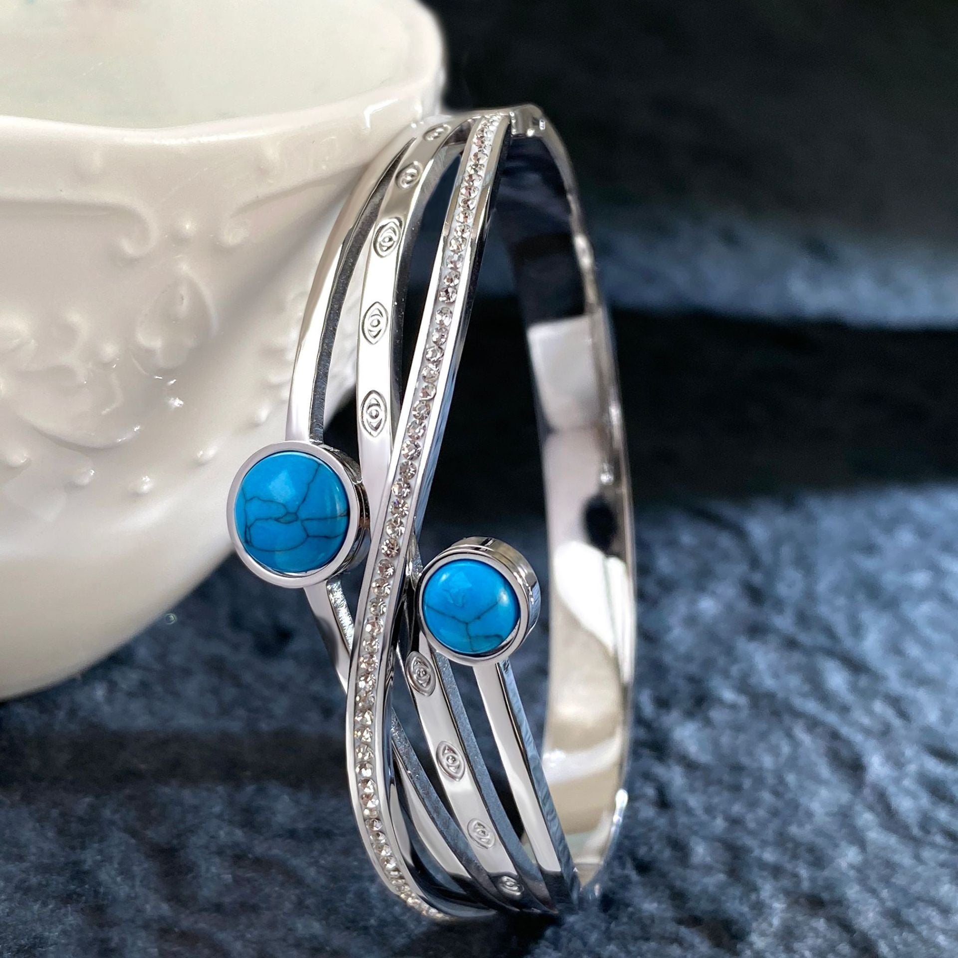 Wholesale Titanium Steel Plated 18K Gold High-end Luxury Bracelet ACC-BT-YuXun008