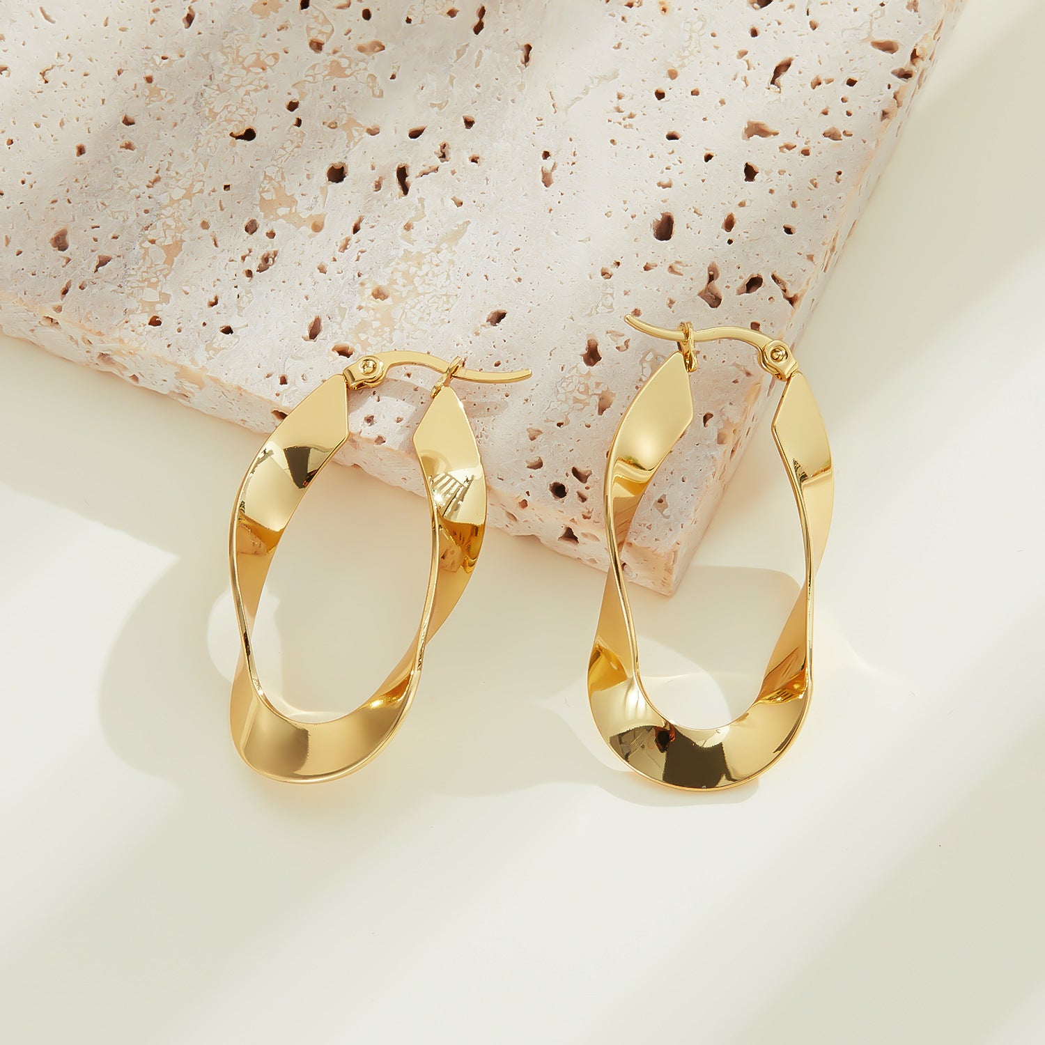 Wholesale Love Earrings Stainless Steel Multi-Layer Earrings