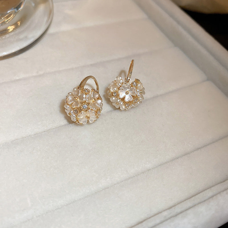 Wholesale Forest Style Flower Diamond Ball Earrings ACC-ES-Qiyou005