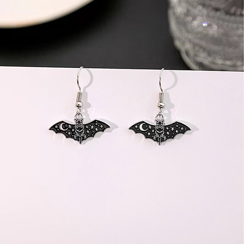 Wholesale Halloween Bat Alloy Earrings ACC-ES-MingXin003