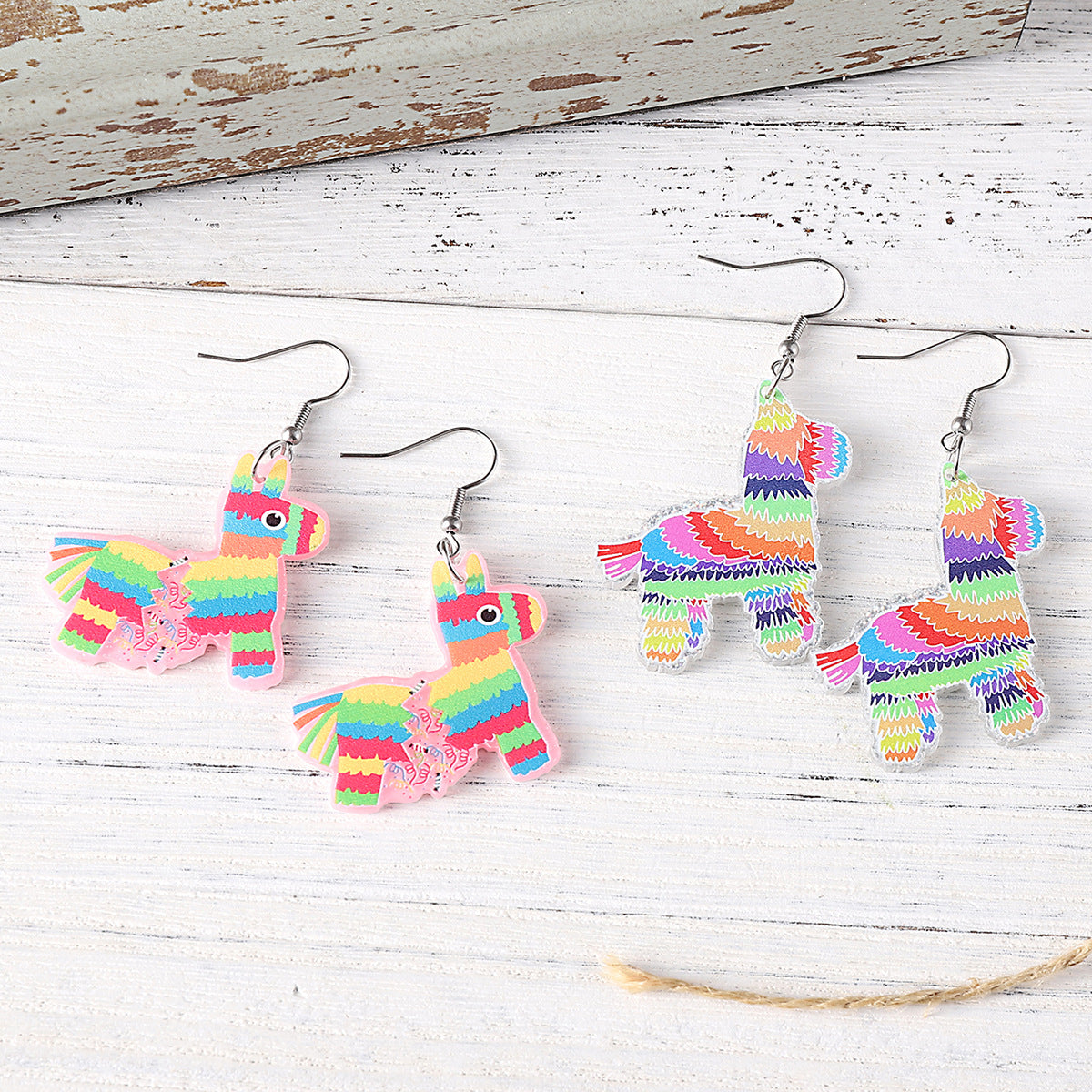 Wholesale Mexican Sombrero Tequila Cactus Acrylic Earrings