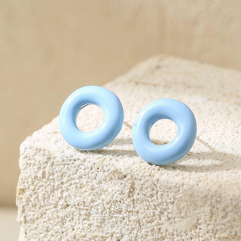 Wholesale Oil-drip painted earrings
