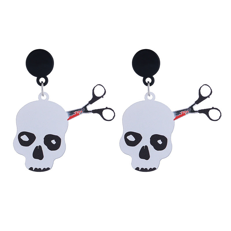 Wholesale Acrylic Horror Halloween Earrings