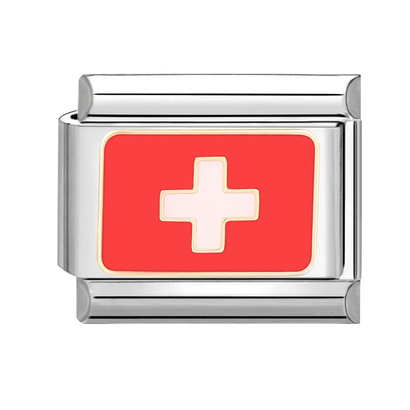 Wholesale Italian Charm Bracelet 9mm DIY Splicing Creative Stainless Steel Composable Bracelet