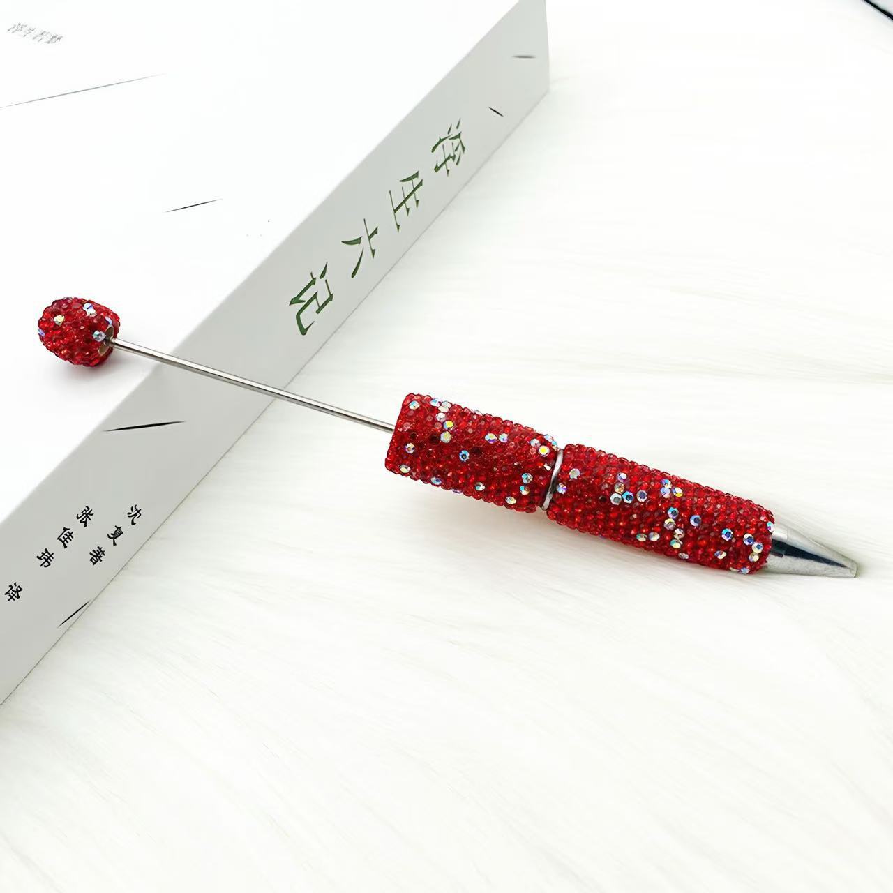 Wholesale 10pcs creative full drill beaded ballpoint pen