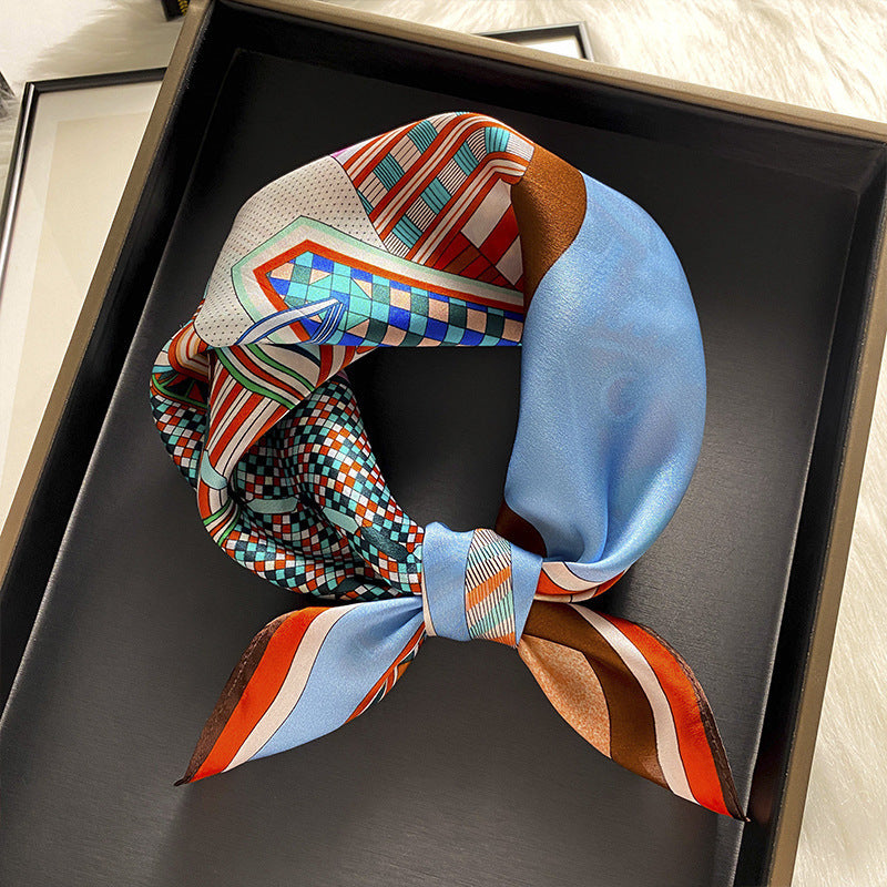 Wholesale  Silk f Women' s Autumn f f All-match Hair Band Fashion Small Square f