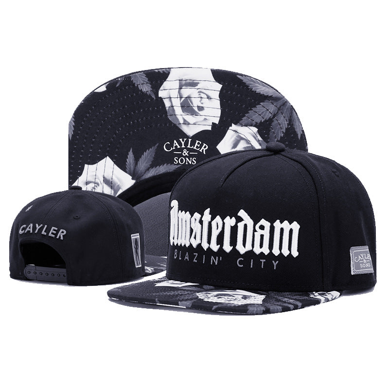 Wholesale Flat Brim Hip-hop Cap American Style Hat Baseball Cap ACC-HT-Huiyu009