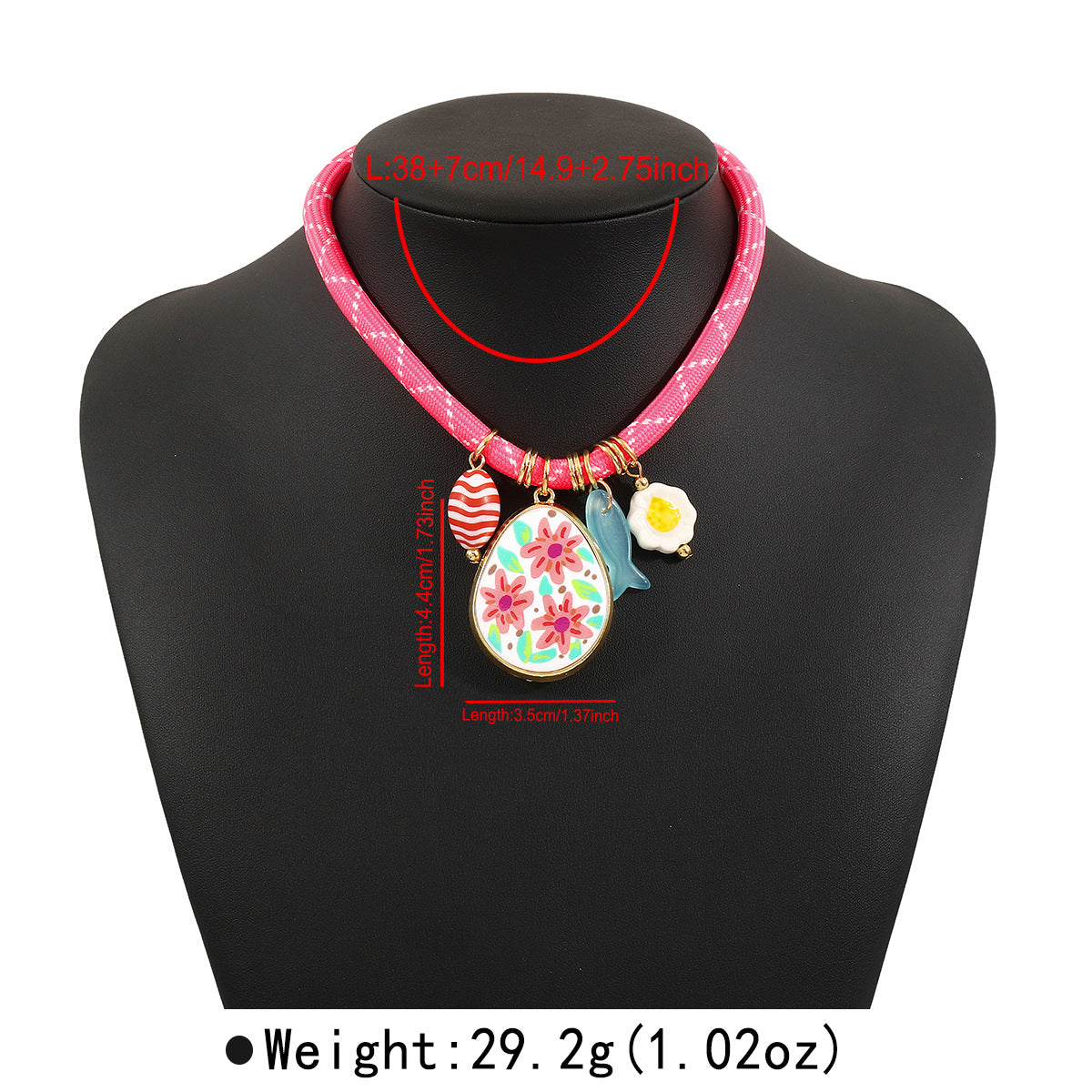 Wholesale  small flower multi pendant necklace