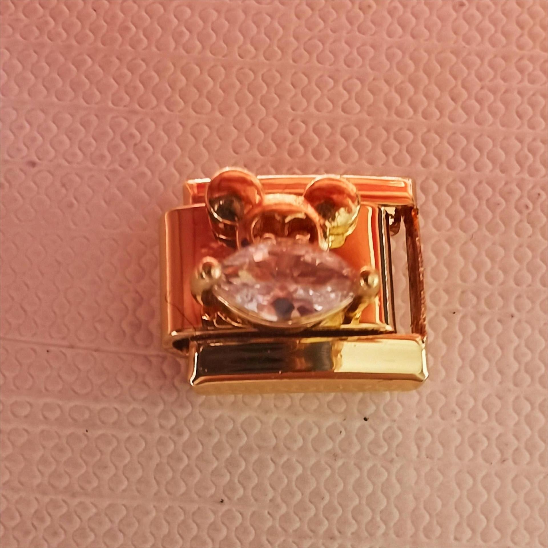 Wholesale  Italian Charm Bracelet 9mm DIY Cute Cartoon  Creative Stainless Steel Composable Bracelet