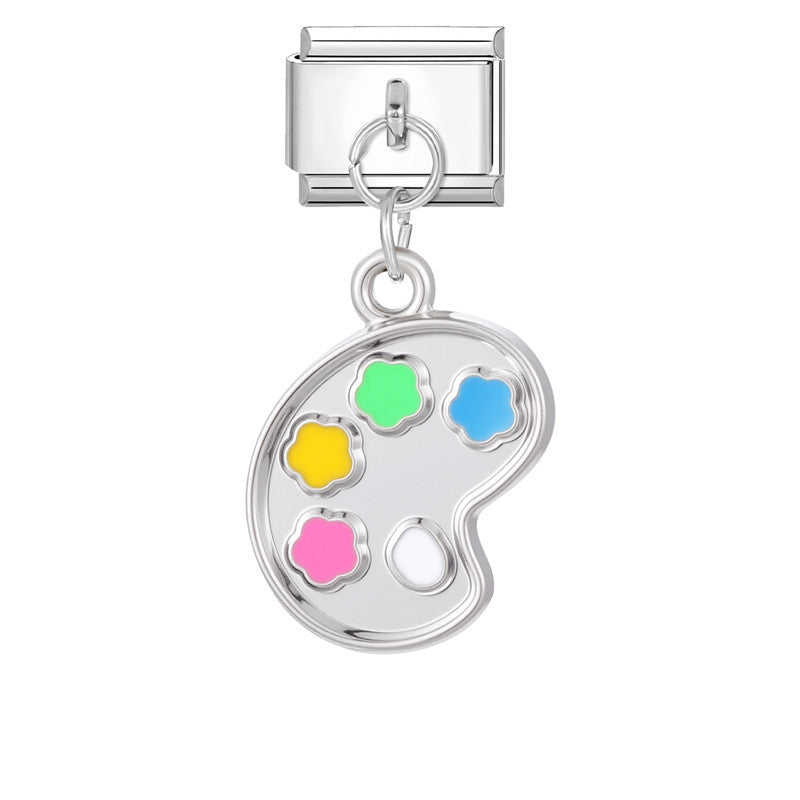 Wholesale Italian steel pendant bracelet module accessories necklace DIY