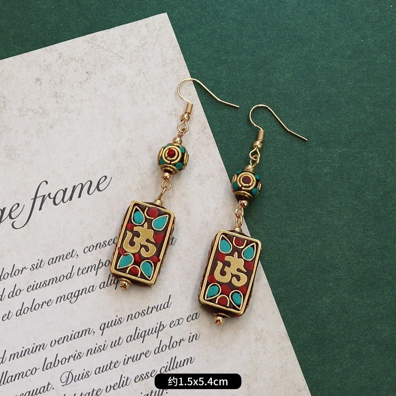 Wholesale Vintage Exotic Style Tibetan Earrings ACC-ES-Luox002