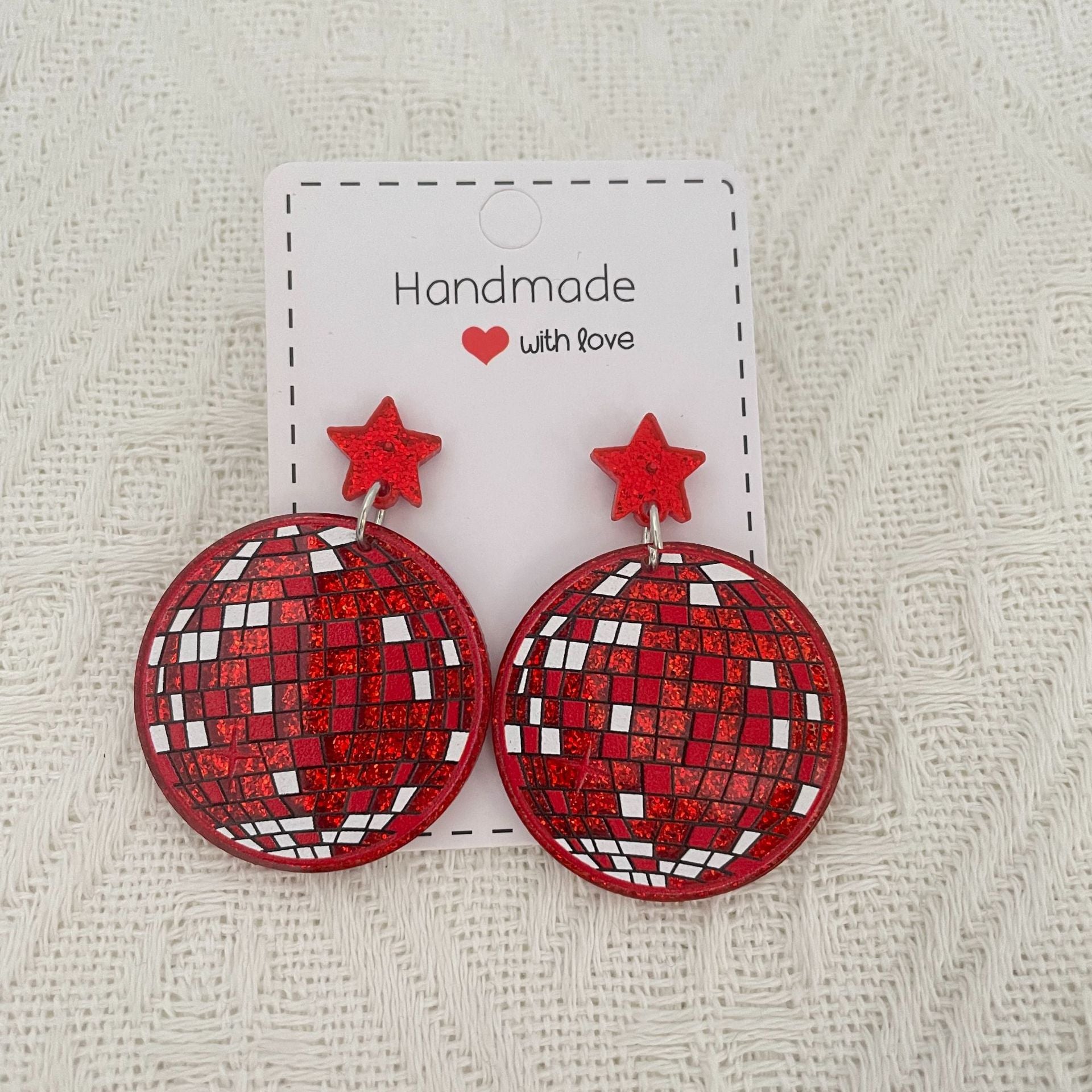 Großhandel Disco Ball Acryl -Glitzerohrringe