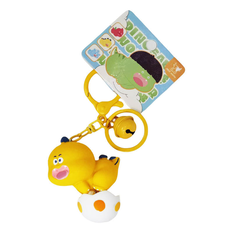 Wholesale Cartoon Dinosaur Holding Egg PVC Soft Keychain ACC-KC-HangLi002