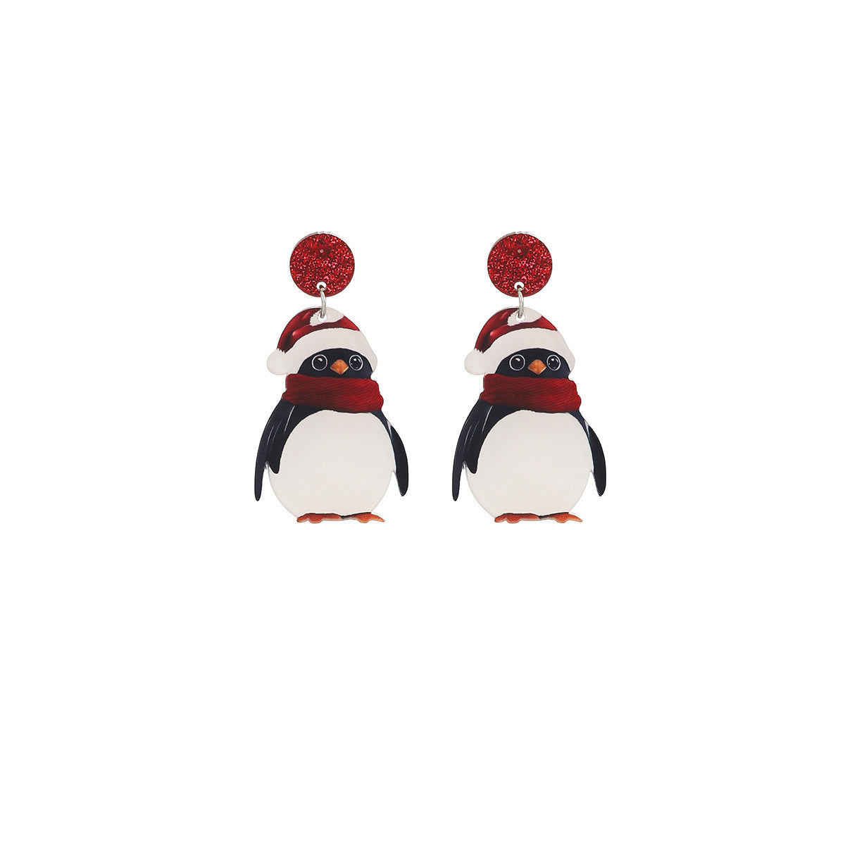 Wholesale Penguin acrylic earrings