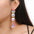 Wholesale AB color drop-shaped rhinestone exaggerated pendant earrings