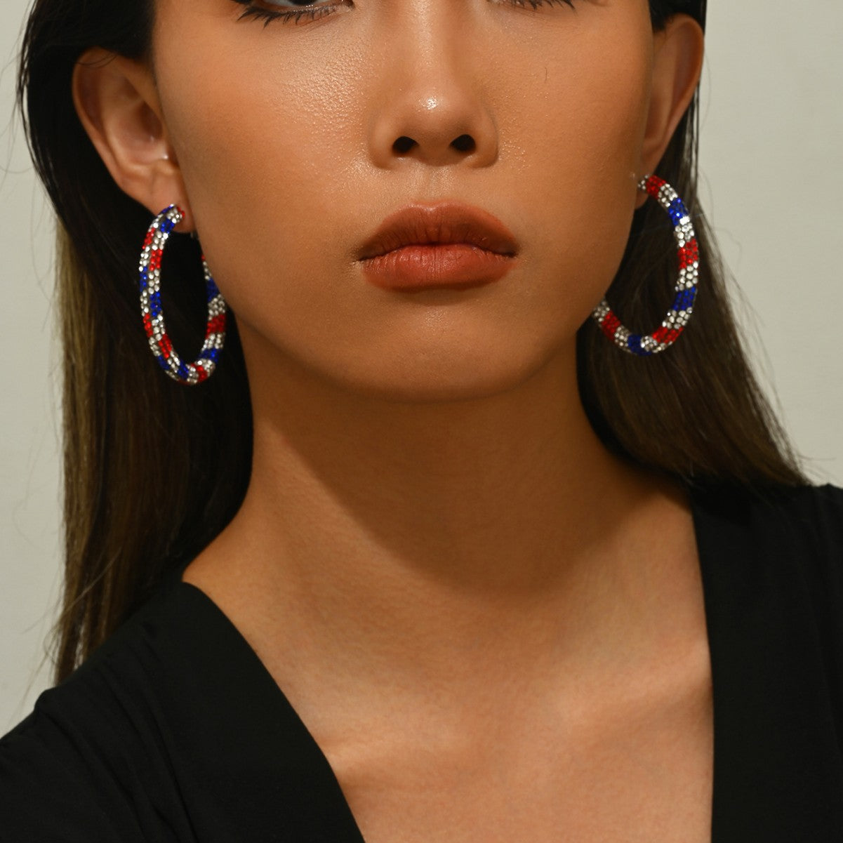 Wholesale Flash Circle Color Earrings  Jewelry