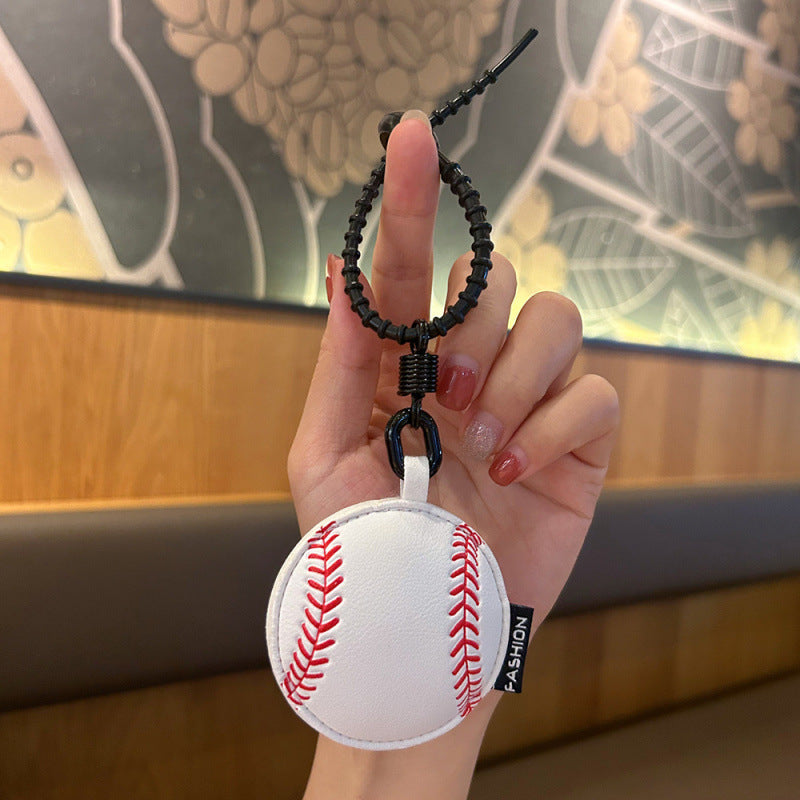 Wholesale Trendy Sports Ball Leather Bag Charm Keychain For Women S Handbag Decoration Everyday Gift