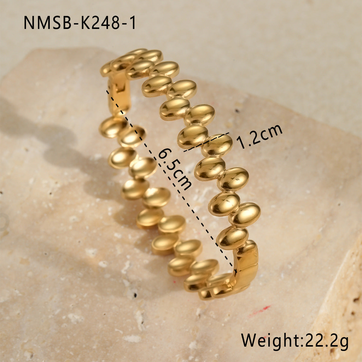 Wholesale  stainless steel bracelet  18K plated gold jewelry