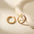 Wholesale Gold Shattered Silver Unique Large Circle Earrings