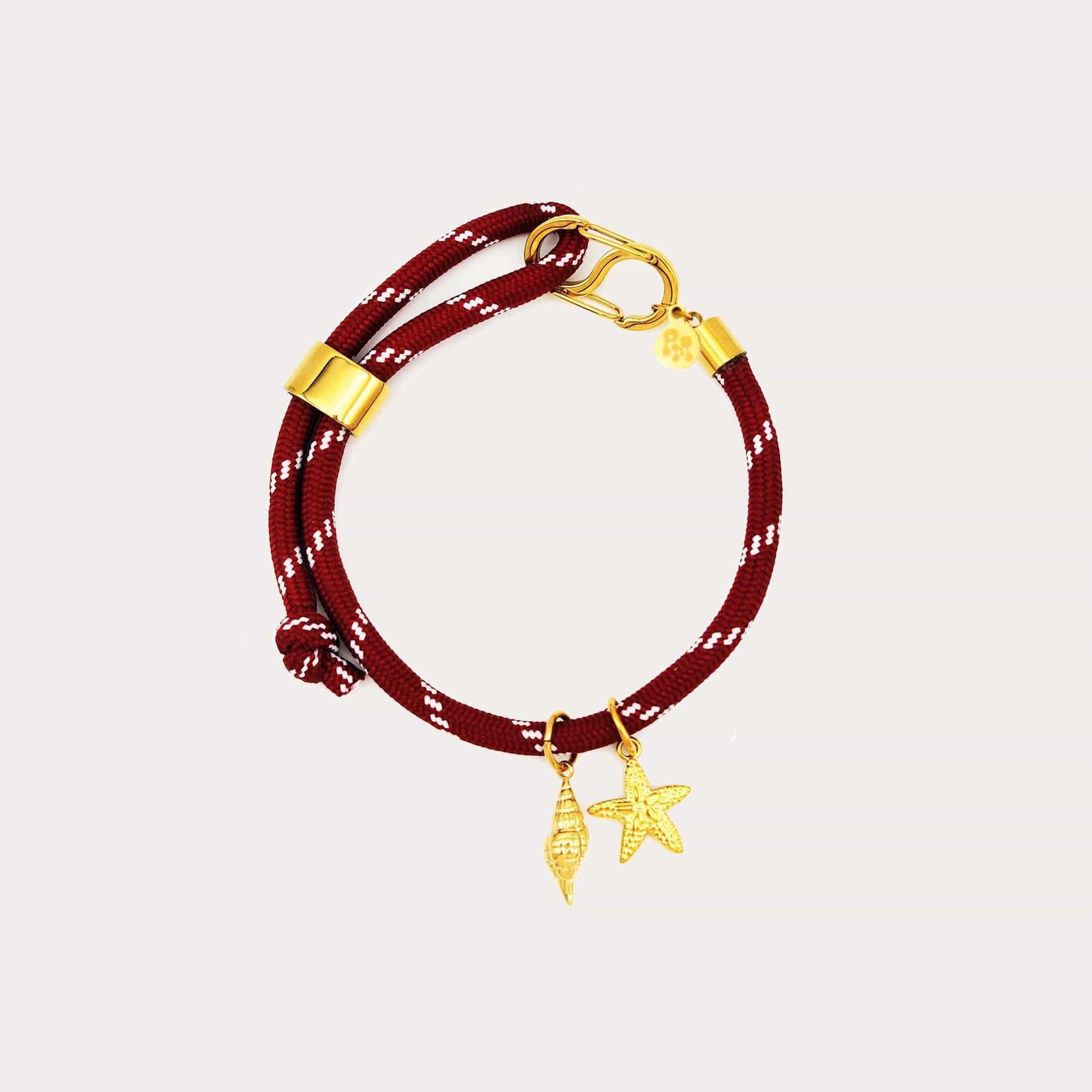 Wholesale Starfish Shell Pearl Rope Nylon Bracelet