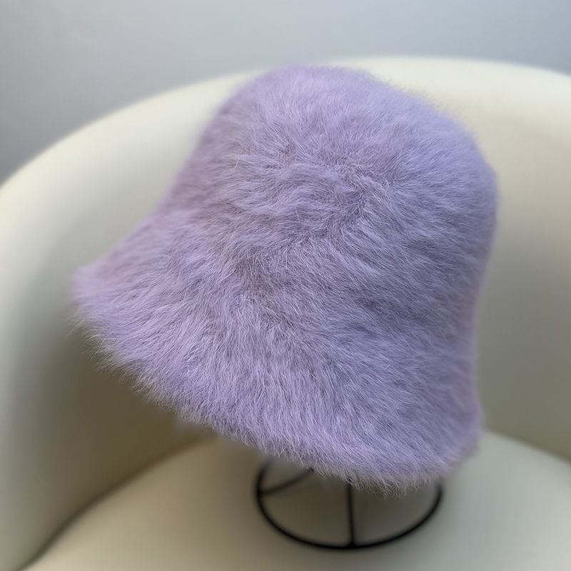 Wholesale Warm bucket hat autumn and winter furry plush Bucket Hat